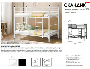 Кровать двухъярусная Скандик 42.20-01 в Златоусте - zlatoust.mebel74.com | фото 2