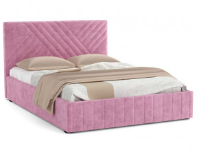 Кровать Гамма 1400 с основанием велюр тенерифе розовый в Златоусте - zlatoust.mebel74.com | фото 1
