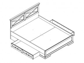 Кровать LOZ160х200 с ящиками Марсель ясень снежный в Златоусте - zlatoust.mebel74.com | фото 2