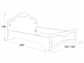 Кровать Ольга 10 МДФ 1600 в Златоусте - zlatoust.mebel74.com | фото 2