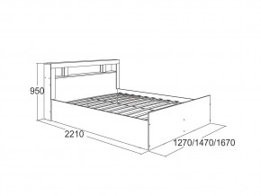 Кровать Ольга 19 1200 в Златоусте - zlatoust.mebel74.com | фото 2