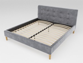 Кровать Пайли 1200 серый в Златоусте - zlatoust.mebel74.com | фото