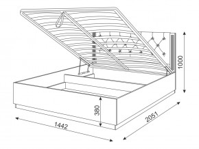 Кровать с подъемным механизмом М26 Тиффани в Златоусте - zlatoust.mebel74.com | фото 3