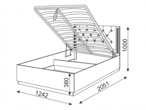 Кровать с подъемным механизмом М27 Тиффани в Златоусте - zlatoust.mebel74.com | фото 3