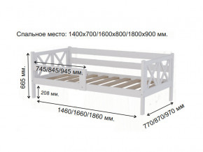 Кровать софа Аист-3 Классика белый 1400х700 мм в Златоусте - zlatoust.mebel74.com | фото 2