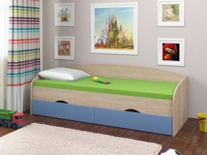 Кровать Соня 2 сонома-голубой в Златоусте - zlatoust.mebel74.com | фото 1