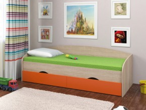 Кровать Соня 2 сонома-оранжевый в Златоусте - zlatoust.mebel74.com | фото