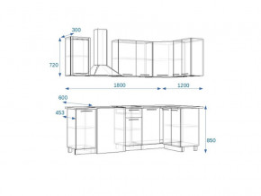 Кухонный гарнитур 6Р РоялВуд 1800*1200 мм в Златоусте - zlatoust.mebel74.com | фото 2