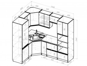 Кухонный гарнитур Адажио оптима 1800х2400 мм в Златоусте - zlatoust.mebel74.com | фото 6