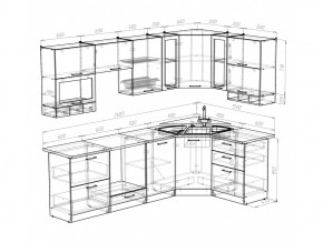 Кухонный гарнитур Кира гранд оптима 2600х1500 мм в Златоусте - zlatoust.mebel74.com | фото 5