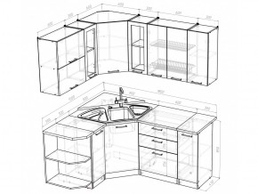 Кухонный гарнитур Кира оптима 1500х1800 мм в Златоусте - zlatoust.mebel74.com | фото 5