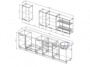 Кухонный гарнитур Латте 2800 в Златоусте - zlatoust.mebel74.com | фото 2