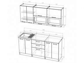 Кухонный гарнитур Лоретта макси 1800 мм в Златоусте - zlatoust.mebel74.com | фото 6