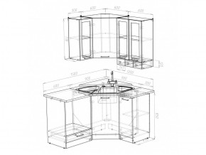 Кухонный гарнитур Лира литл 1500х1200 мм в Златоусте - zlatoust.mebel74.com | фото 4