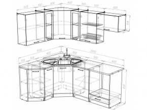 Кухонный гарнитур Лира мега оптима 2000х1500 мм в Златоусте - zlatoust.mebel74.com | фото 4