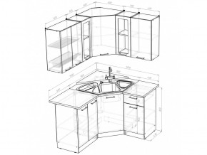 Кухонный гарнитур Ольга оптима 2 1500х1300 мм в Златоусте - zlatoust.mebel74.com | фото 5