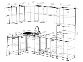 Кухонный гарнитур Паола гранд прайм 2600х1400 мм в Златоусте - zlatoust.mebel74.com | фото 6