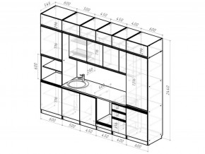 Кухонный гарнитур Паола люкс 3000 мм в Златоусте - zlatoust.mebel74.com | фото 6