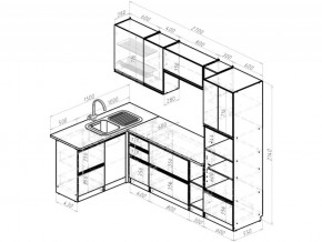 Кухонный гарнитур Равенна мега прайм 1500х2700 мм в Златоусте - zlatoust.mebel74.com | фото 6