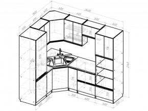 Кухонный гарнитур Сюита оптима 1800х2400 мм в Златоусте - zlatoust.mebel74.com | фото 6