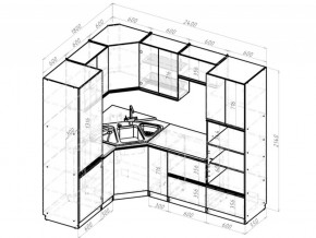 Кухонный гарнитур Симфония оптима 1800х2400 мм в Златоусте - zlatoust.mebel74.com | фото 6