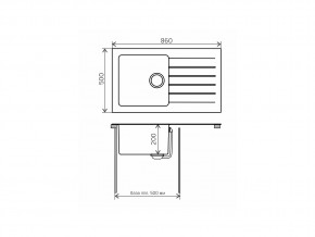 Мойка комбинированная Tolero twist TTS-860 Сафари 102 в Златоусте - zlatoust.mebel74.com | фото 2