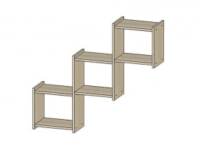Полка Квадро ясень шимо светлый в Златоусте - zlatoust.mebel74.com | фото