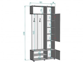 Прихожая с зеркалом V1_M в Златоусте - zlatoust.mebel74.com | фото 3