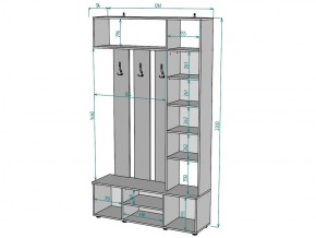 Прихожая с зеркалом V20_M в Златоусте - zlatoust.mebel74.com | фото 3