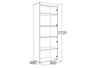 Шкаф 2-х дверный для белья Ольга 19 в Златоусте - zlatoust.mebel74.com | фото 2