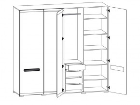 Шкаф 205-SZF2D2L/21/22 Ацтека белый в Златоусте - zlatoust.mebel74.com | фото 2