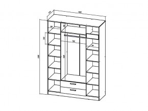 Шкаф четырехстворчатый Коста-Рика в Златоусте - zlatoust.mebel74.com | фото 3