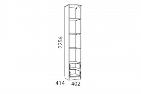 Шкаф для белья Фанк НМ 013.01-02 М1 с ящиками в Златоусте - zlatoust.mebel74.com | фото 3