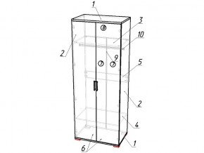 Шкаф двухдверный Модуль 01 Тиффани в Златоусте - zlatoust.mebel74.com | фото 2