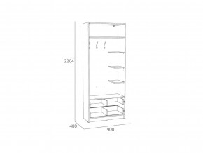 Шкаф комбинированный Оттавия НМ 014.64 Белый Фасадный в Златоусте - zlatoust.mebel74.com | фото 2