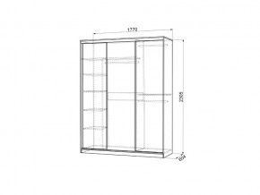 Шкаф-купе Бассо 2-600 дуб млечный/крем в Златоусте - zlatoust.mebel74.com | фото 4