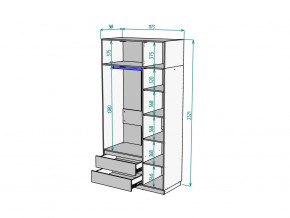 Шкаф Malta light H298 с антресолью HA3 Белый в Златоусте - zlatoust.mebel74.com | фото 2