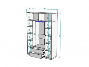 Шкаф Malta light H302 с антресолью HA4 Белый в Златоусте - zlatoust.mebel74.com | фото 2