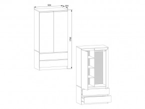 Шкаф Мори МШ900.1 Графит в Златоусте - zlatoust.mebel74.com | фото 2