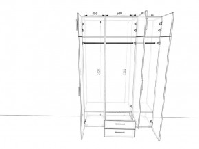 Шкаф распашной 1500А Мокко в Златоусте - zlatoust.mebel74.com | фото 2