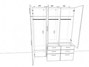 Шкаф распашной 1800К Антрацит в Златоусте - zlatoust.mebel74.com | фото 2