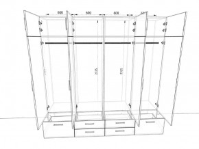 Шкаф распашной 2400К Антрацит в Златоусте - zlatoust.mebel74.com | фото 2