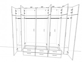 Шкаф распашной 2700А Антрацит в Златоусте - zlatoust.mebel74.com | фото 2