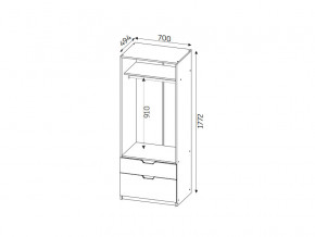 Шкаф с 2-мя ящиками МДФ Фаворит в Златоусте - zlatoust.mebel74.com | фото 2