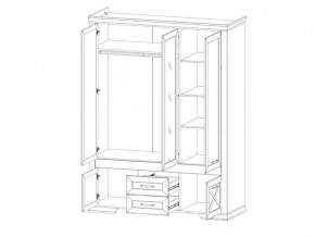 Шкаф SZF5D2S Марсель ясень снежный в Златоусте - zlatoust.mebel74.com | фото 2