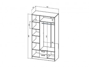 Шкаф трехстворчатый Коста-Рика в Златоусте - zlatoust.mebel74.com | фото 2