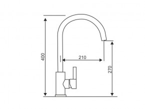 Смеситель Logic LM2102 Stainless Steel в Златоусте - zlatoust.mebel74.com | фото 2