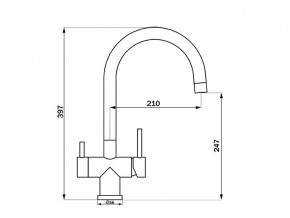 Смеситель Sprint Logic LM2191 Stainless Steel в Златоусте - zlatoust.mebel74.com | фото 2