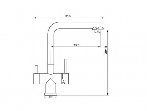 Смеситель Sprint Logic LM2192 Stainless Steel в Златоусте - zlatoust.mebel74.com | фото 2