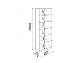 Стеллаж 800 Остин модуль 8 в Златоусте - zlatoust.mebel74.com | фото 2